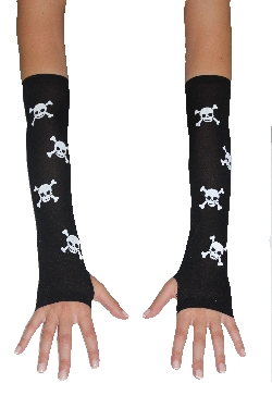 GUANTI DI HALLOWEEN STAMPA PIRATA